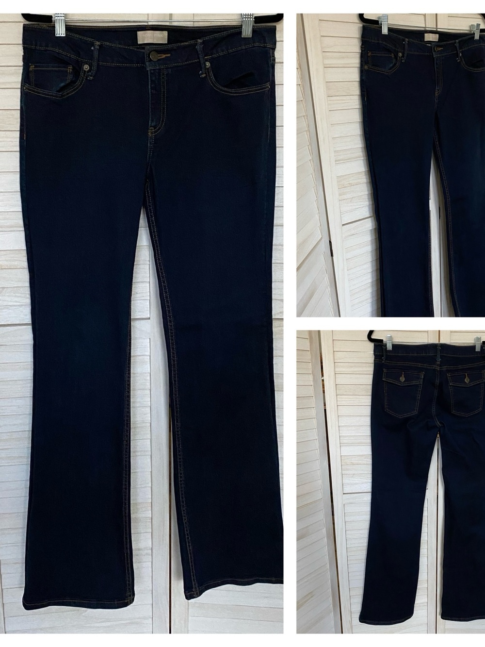 Banana Republic Dark Blue Bootcut Denim Jeans SZ 31/12